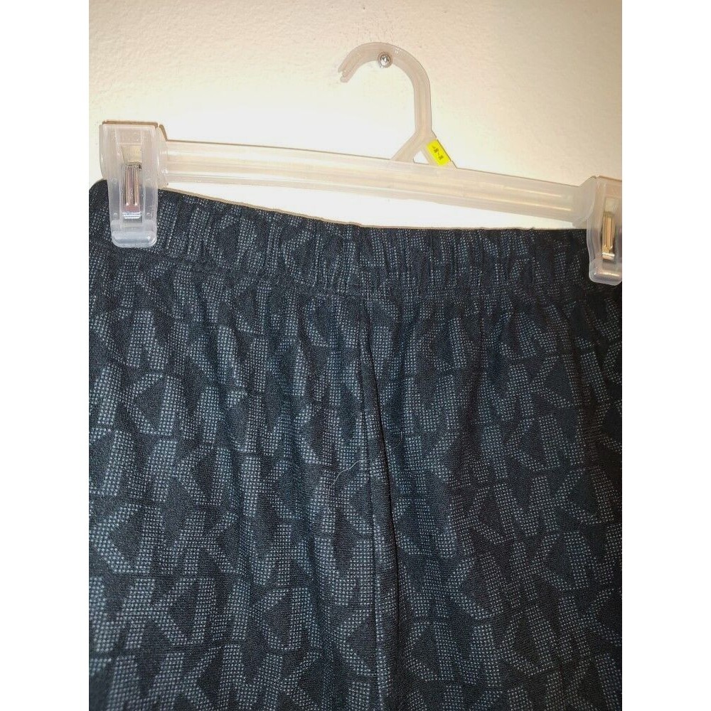 Men's Michael Kors MK Pajamas Loungewear Black White Pants Size L